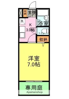 ピローしんしも【102号室】の間取り