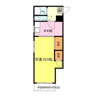 WEALTH新下関【101号室】の間取り