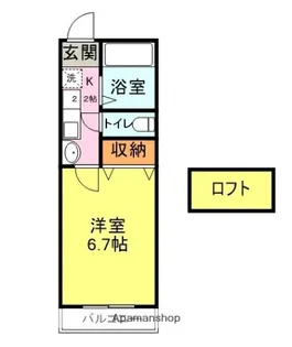 山口県下関市熊野町2丁目【アパート】の間取り