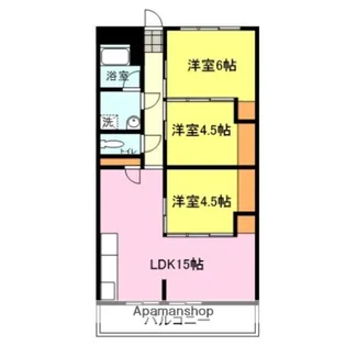 ロイヤルハイツ名池【205号室】の間取り