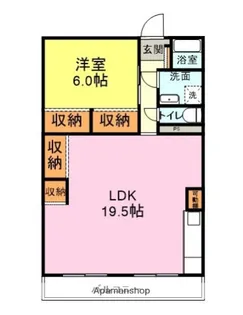 ロイヤルハイツ名池【102号室】の間取り