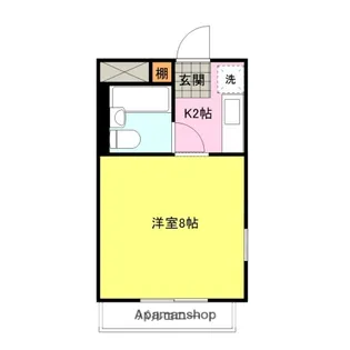 コーポ山の田東【103号室】の間取り