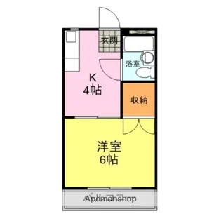 1Kの間取り画像