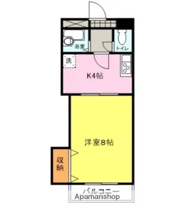 ウエルス江本【1階】の間取り