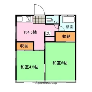 栄光荘【2階】の間取り
