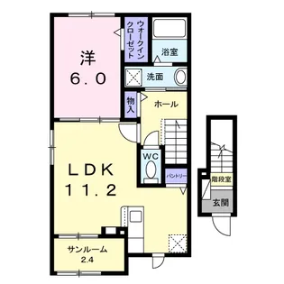 デュエル【2階】の間取り