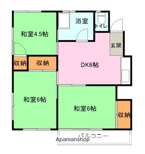 今浦ハイツⅠ【1階】の間取り