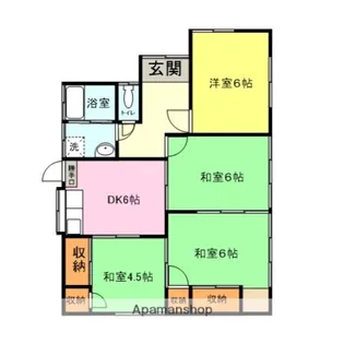 山口県下関市三河町【一戸建】の間取り