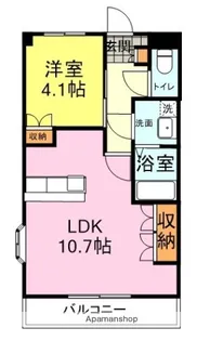 ビューテラス長府【205号室】の間取り