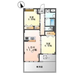 サン・ブリューⅡ【1階】の間取り