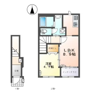 GLEE VILLAGE【2階】の間取り