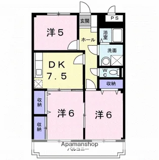 シークエスト鳥越【3階】の間取り