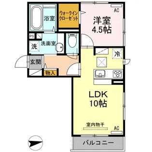 リヴェール コート【1階】の間取り