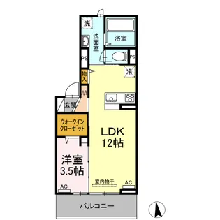 クラヴィス タカラ【2階】の間取り