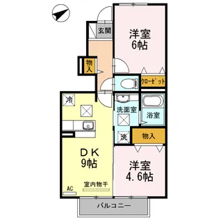 アクシス【1階】の間取り