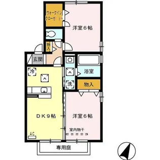 エミネンス B棟【1階】の間取り