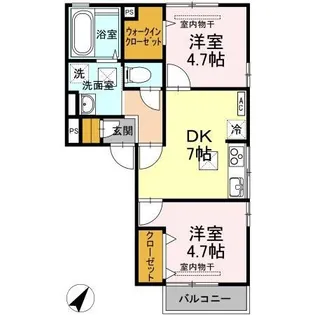 ロザ【1階】の間取り