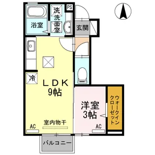 グリーンヒル エコー【1階】の間取り