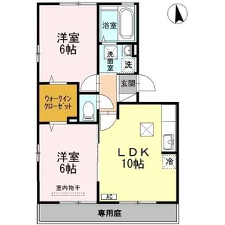 コージーコートK【1階】の間取り