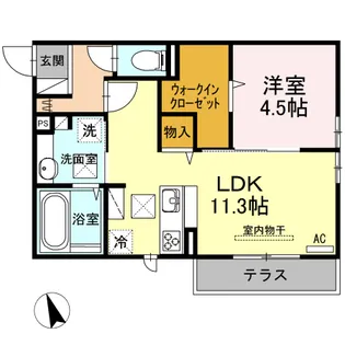 コンフォール コート【1階】の間取り