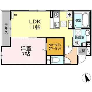 コンフォール コート【1階】の間取り