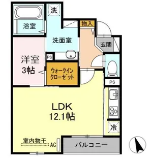 グローリア コート【2階】の間取り