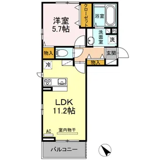 グランコート【3階】の間取り
