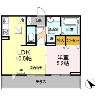 グランコート【1階】の間取り