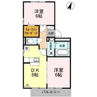 クリオコート B棟【2階】の間取り