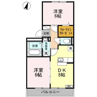 クリオコート B棟【2階】の間取り