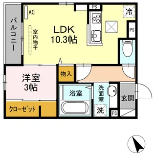 LSY55【1階】の間取り