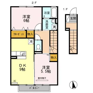 ウェルネス【2階】の間取り