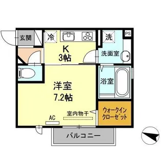 1Kの間取り画像