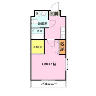 ビアン1号館【6階】の間取り
