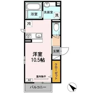 ヒルズフロント【2階】の間取り