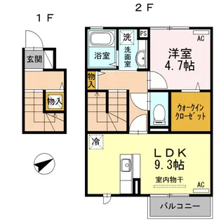 カントリー フォレスト【2階】の間取り