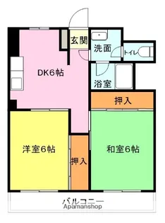 前田コーポラス【6階】の間取り