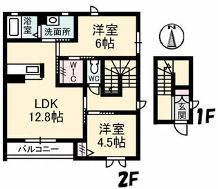シャーメゾン月虹【2階】の間取り