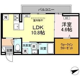 ロザⅢ【1階】の間取り