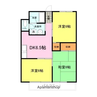 グリーンハイツ山の田【4階】の間取り
