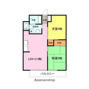 グリーンハイツ山の田【2階】の間取り