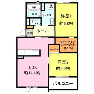 アリエッタ王司上町【1階】の間取り