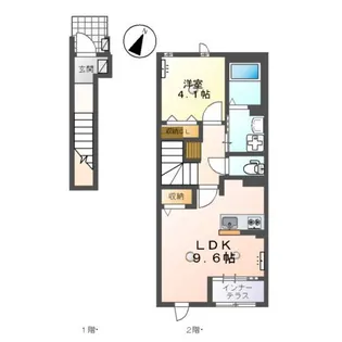 コンフォルト インテルノ【2階】の間取り