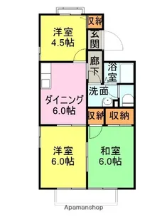 ボナールふくやま【202号室】の間取り