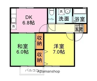 ヴィーブルK B棟【1階】の間取り