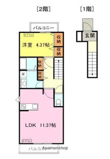 グランフィール逢坂【2階】の間取り