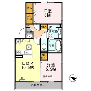 エストレーラ【1階】の間取り
