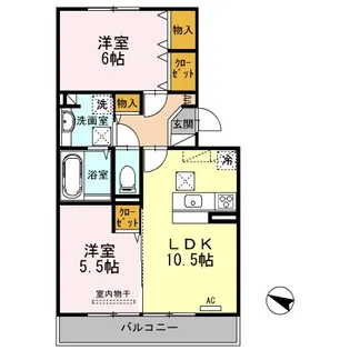 エストレーラ【1階】の間取り