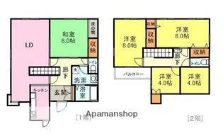 山口県下関市長府侍町1丁目【一戸建】の間取り