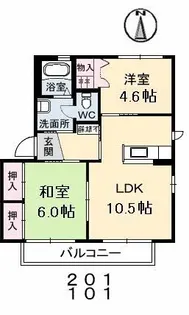 シャーメゾン ダンディライオン C棟【2階】の間取り